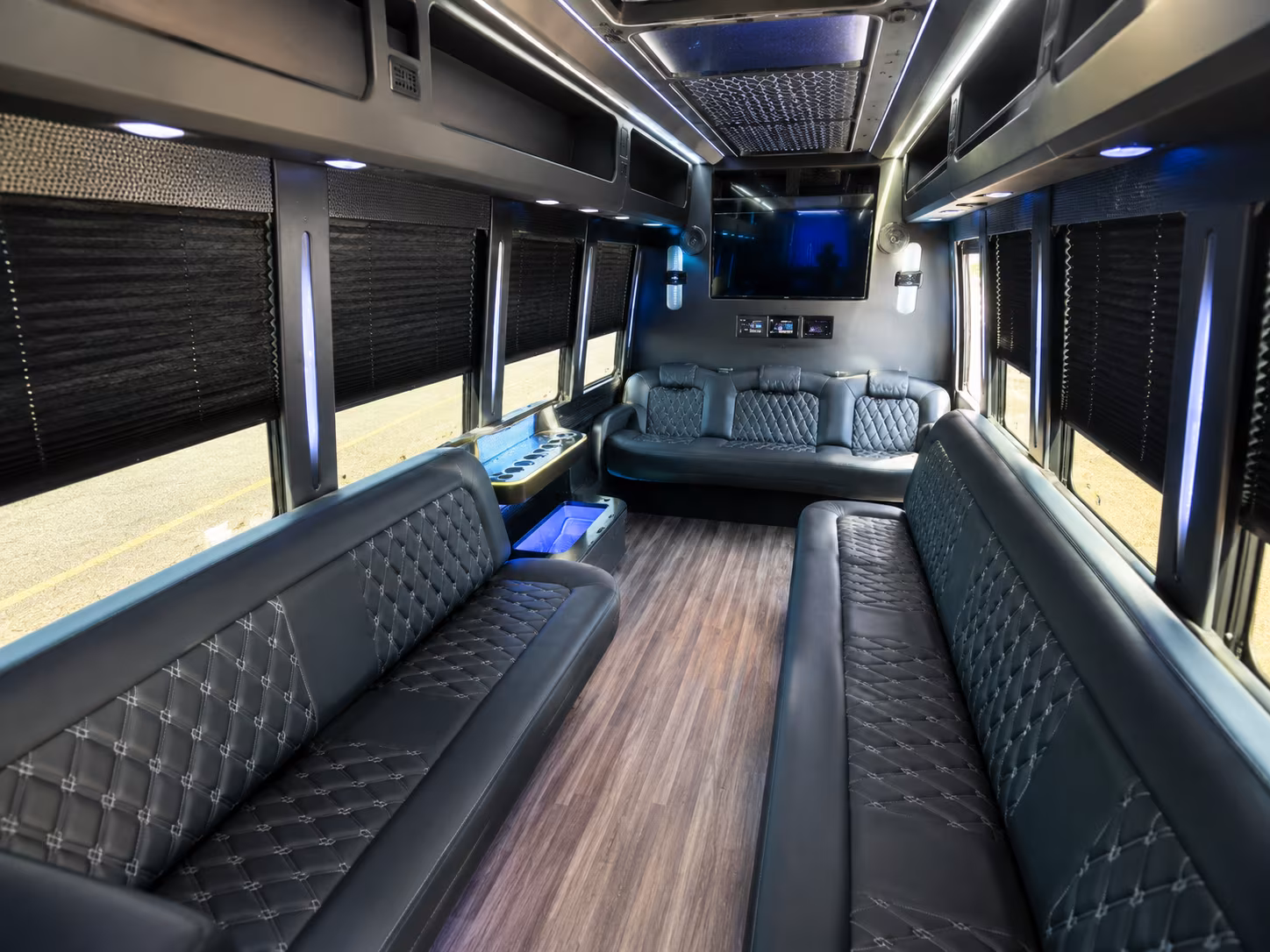 bachelor and bachelorette party buses through old town scottsdale